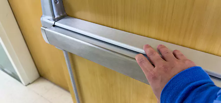 Installing a Push Bar on a Door Rutherford